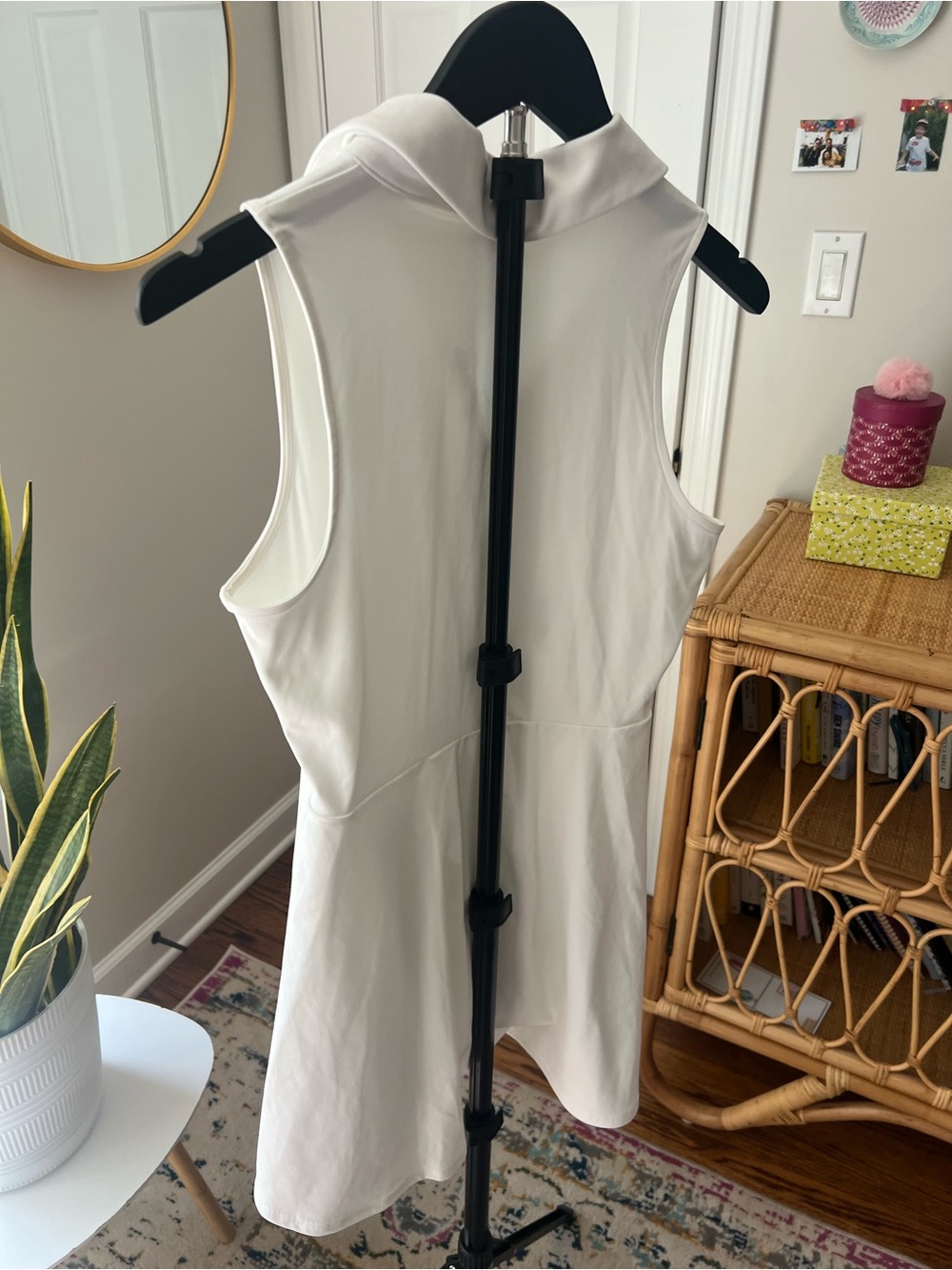 all in motion White Sleeveless Polo Tank Dress - Picture 4 of 6